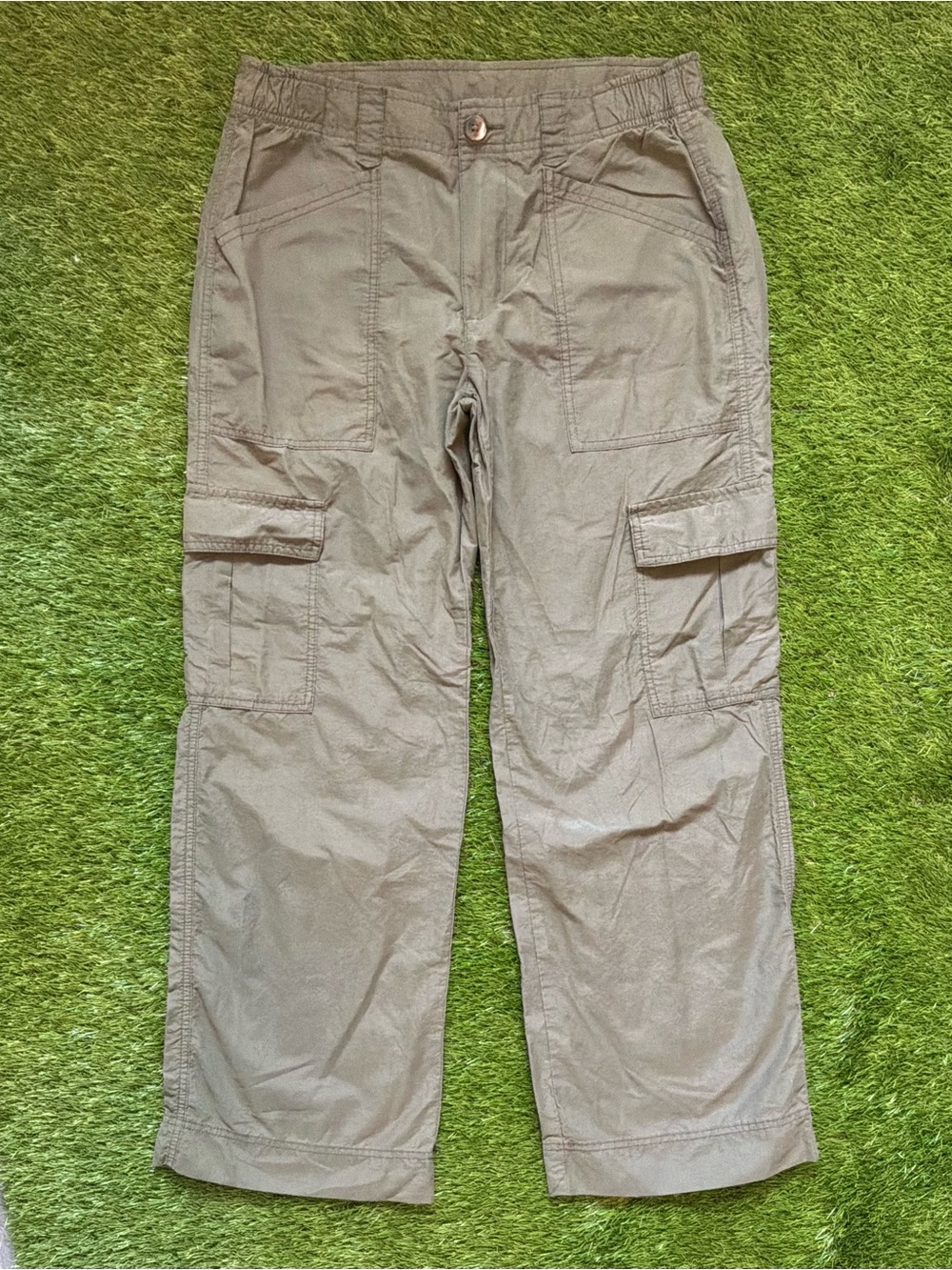 Khaki Lightweight Cargo Pants Small